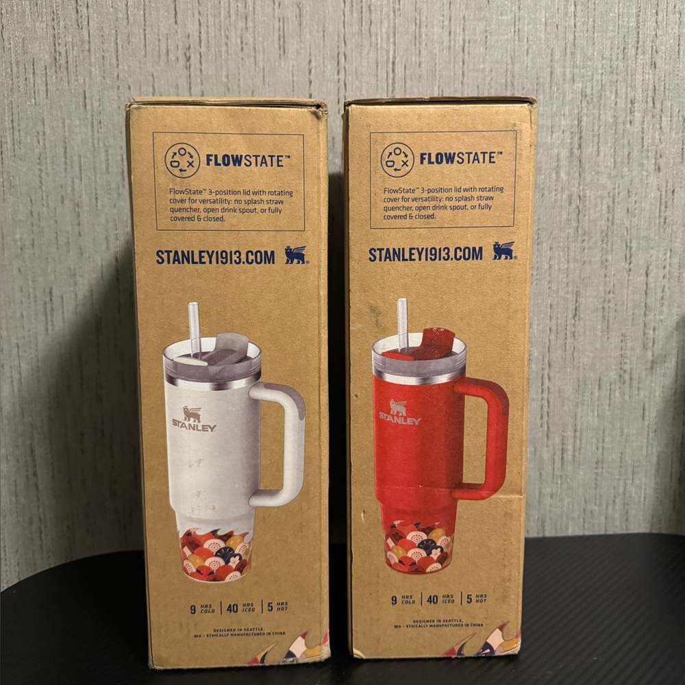 Stanley The Lunar New Year Limited Quencher Tumbler Cream Dragon and Red Dragon